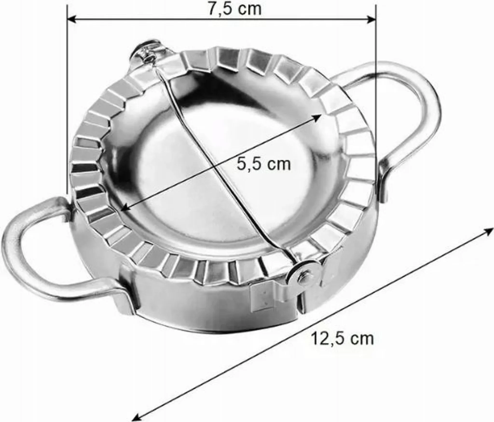 Faltbare Knödelform – Teigtaschenformer & Knödelmaschine (Ø 8 cm)